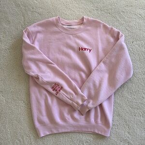 HARRY STYLES pink crewneck